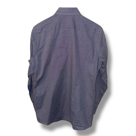 Boss Hugo Boss French Blue Sharp-Fit Spread Collar Dress Shirt M 15.5 - Picture 8 of 8